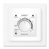 Терморегулятор CALEO 420 с адаптерами, встраиваемый аналоговый, 3,5 кВт